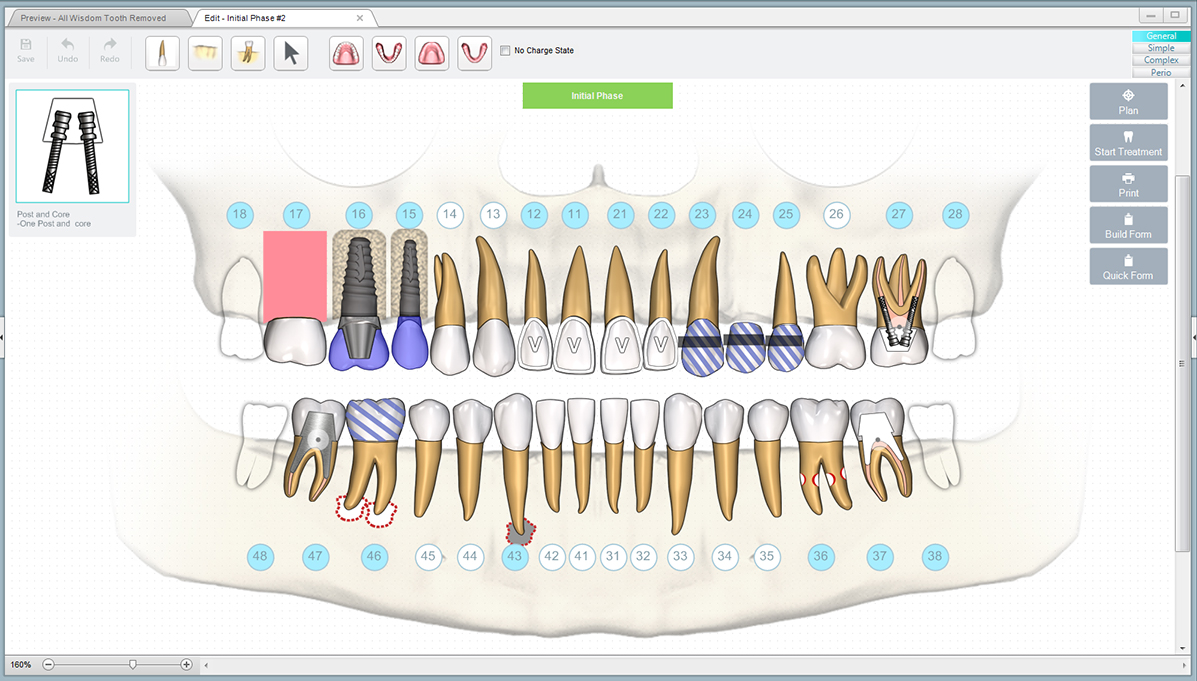 Dental Treatment Plan Chart